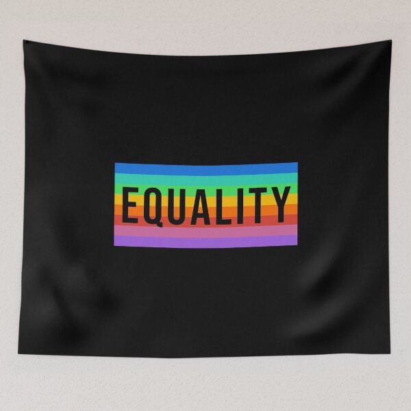 Item preview, Equality LGBT Love Peace Flag Rainbow Protest Gift designed and sold by CreatDifference.