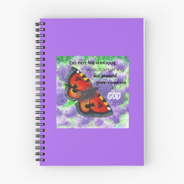Item preview, Do Not Worry Butterfly And Bible Verse -Philippans 4:6-7 designed and sold by With Faith And Joy.