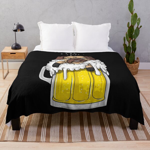 Item preview, Pug Dog Beer Drinking Party Funny Men Women T-Shirt designed and sold by Lukifo-Tender.