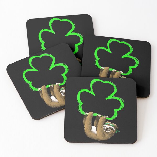 Item preview, Saint Patricks Day Sloth Shamrock Gift for Kids and Boys T-Shirt designed and sold by Lukifo-Tender.