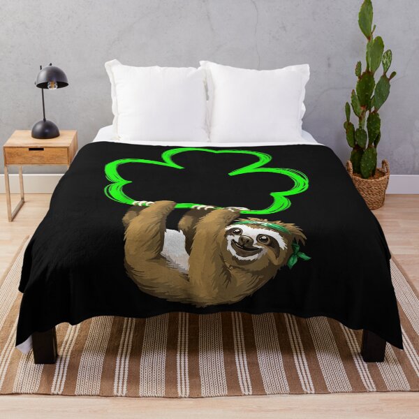 Item preview, Saint Patricks Day Sloth Shamrock Gift for Kids and Boys T-Shirt designed and sold by Lukifo-Tender.