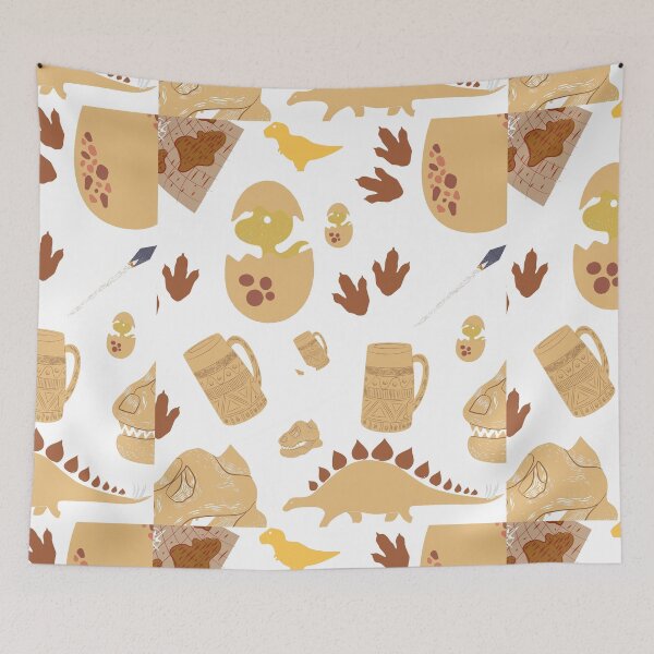 Item preview, Artisctic girly pattern of Dinosaur and eggs| Archaeologist cute gift  designed and sold by chi vana.