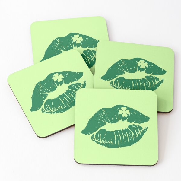 Item preview, Lips with Shamrock - St. Patrick's Day designed and sold by K-icon.