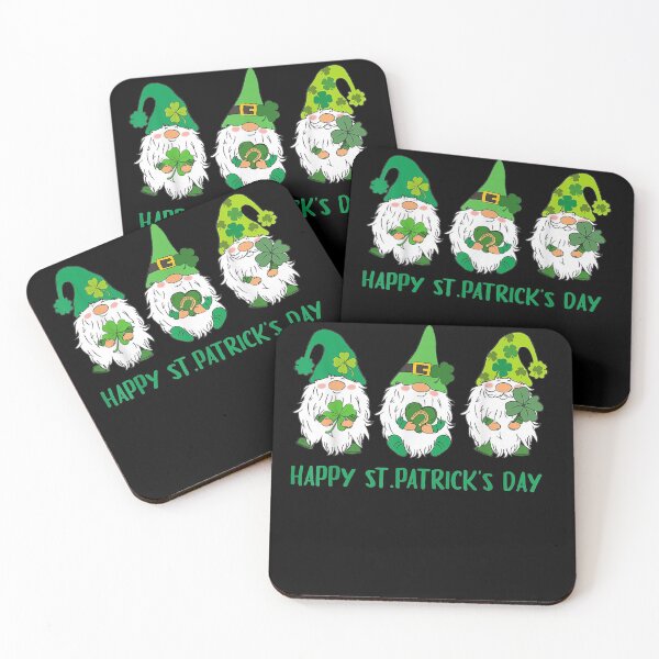 Item preview, Three Gnomes Holding Shamrock 6 designed and sold by YATNODJM.