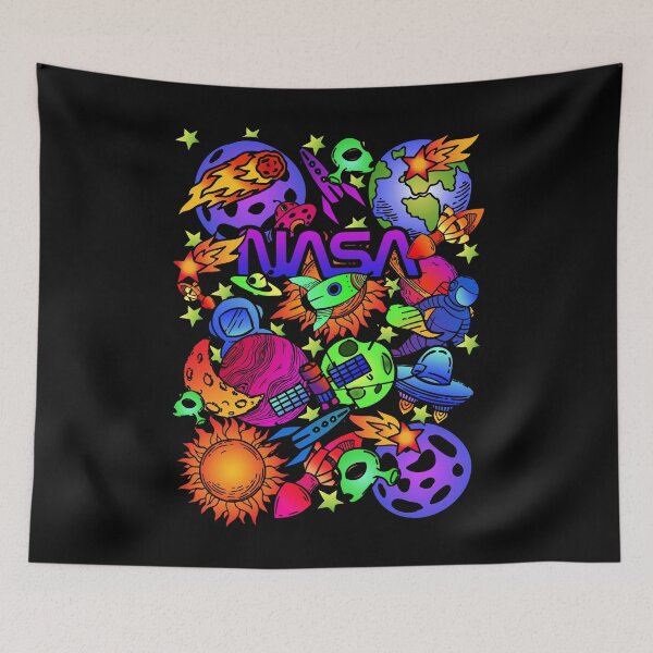 Item preview, Space vibrant trippy doodles art designed and sold by Infdesigner.
