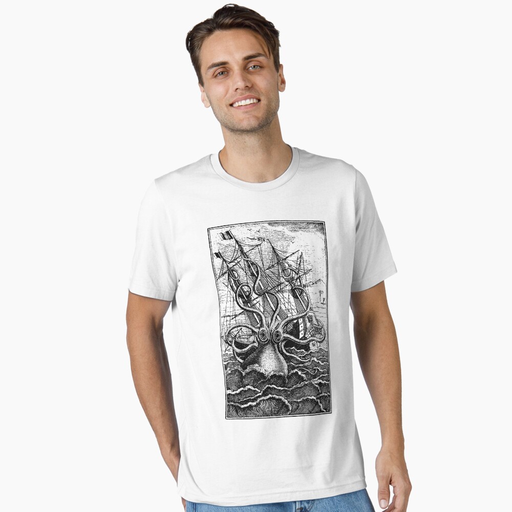 Vista previa del artículo con la obra «Camiseta esencial», diseñado y vendido por monsterplanet.