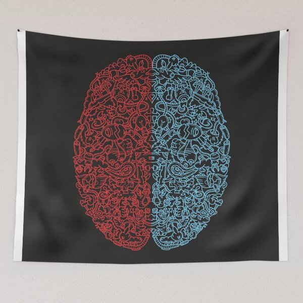 Item preview, Fun Filled Brain - Red and Blue designed and sold by Pc240471.