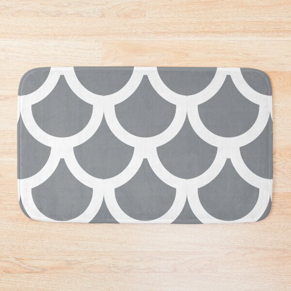 Item preview, Summer light gray plain background and white art deco pattern designed and sold by Brontorino.