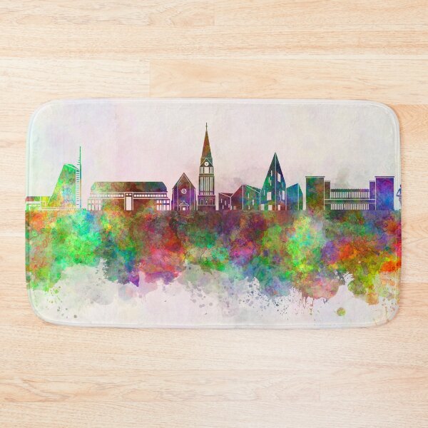 Item preview, Molde skyline in watercolor background designed and sold by paulrommer.