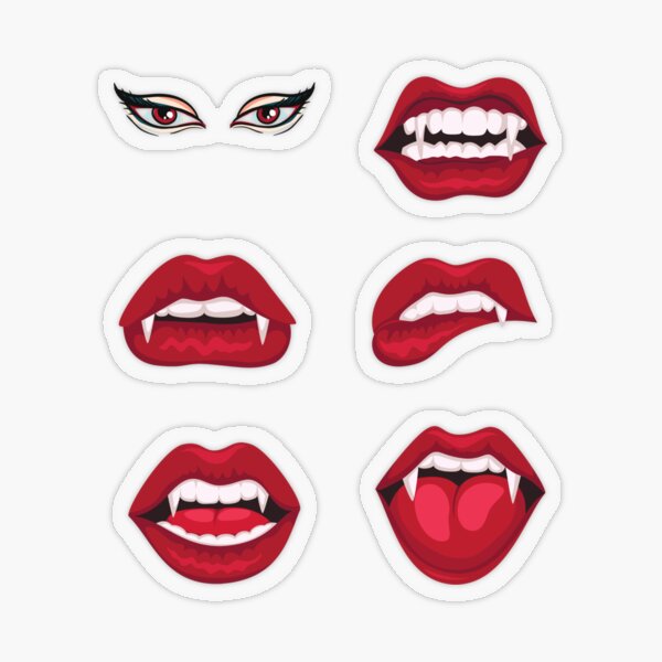 mouth boca vampire vampiro anime sticker by @angelic_mei