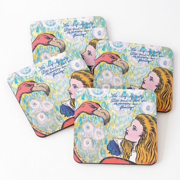 Item preview, Alice in Wonderland and Flamingo designed and sold by Beth Dougherty.
