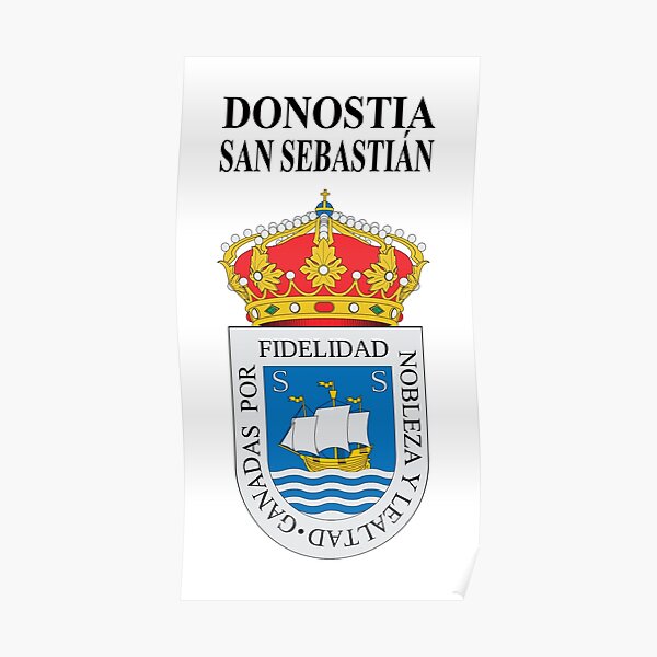 034_2A - DONOSTIA / SAN SEBASTIÁN - ESCUDO DE ARMAS Póster