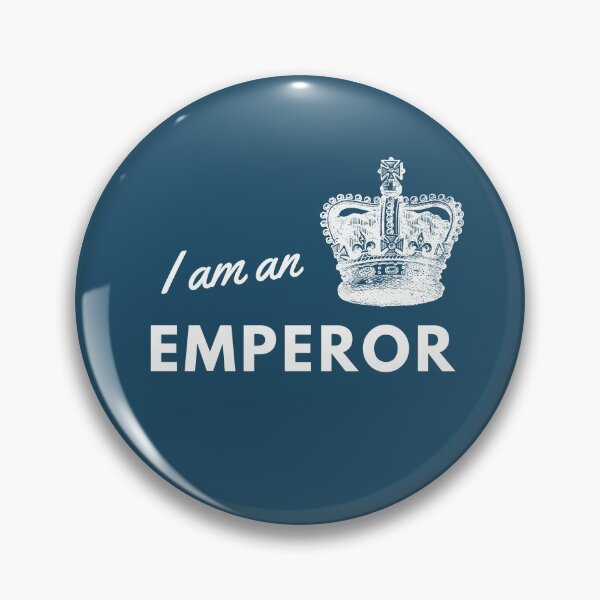 Item preview, Emperor, crown, power word design on dark background designed and sold by NymphWareroom.