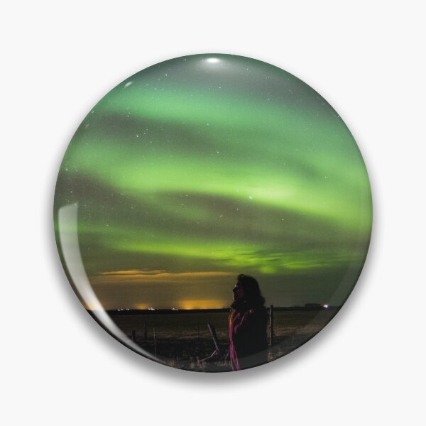 Item preview, woman inspire by magnetic northern lights skies designed and sold by ImRotem.