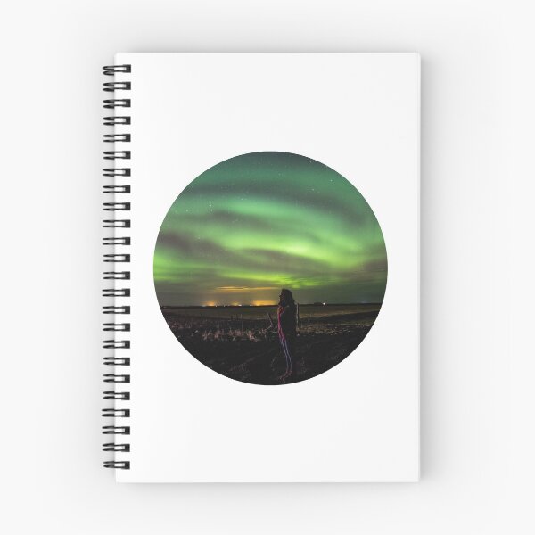 Item preview, woman inspire by magnetic northern lights skies designed and sold by ImRotem.