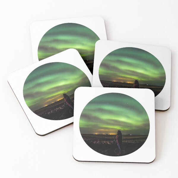 Item preview, woman inspire by magnetic northern lights skies designed and sold by ImRotem.