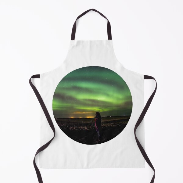 Item preview, woman inspire by magnetic northern lights skies designed and sold by ImRotem.