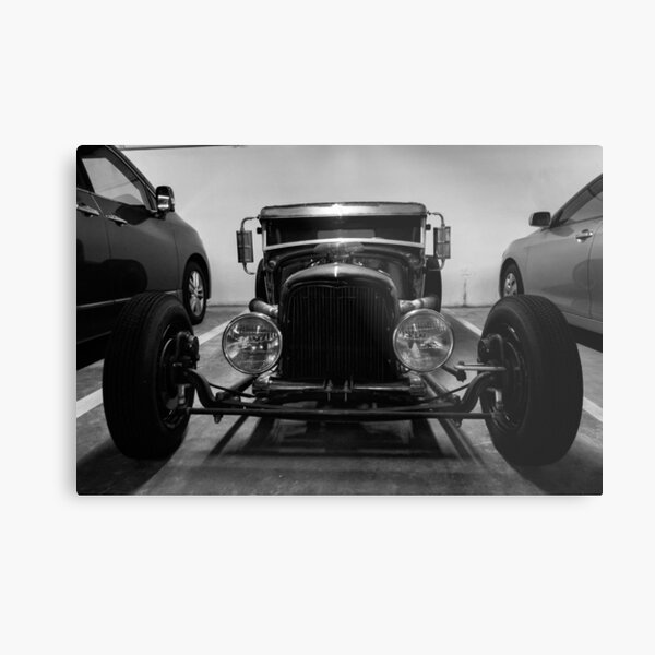 Not your average shopping trolley - Longbeach Los Angeles USA Metal Print