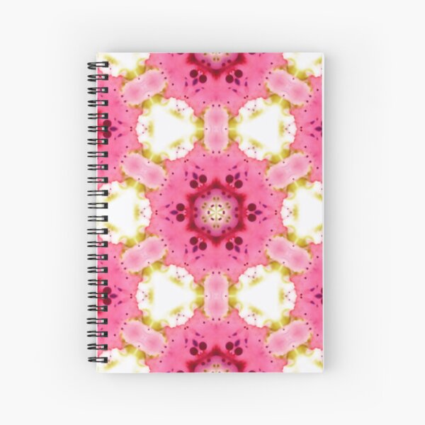 Pink Dessert - Kaleidoscopic Pattern Spiral Notebook
