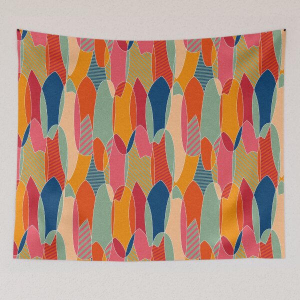 Item preview, Colorful surfboards - vintage - Mid century modern designed and sold by pakanta.