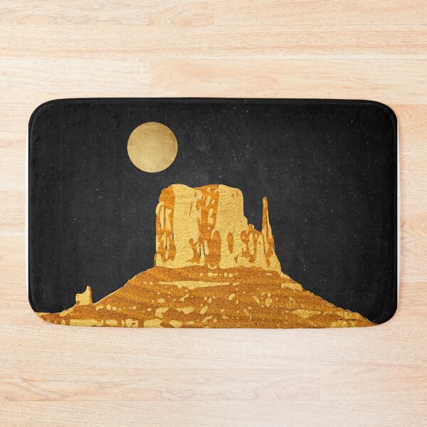 Item preview, Golden Moon over Monument Valley - Abstract Design designed and sold by JackMoreh.