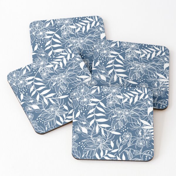 Item preview, Flowers blue and white designed and sold by poisontree.
