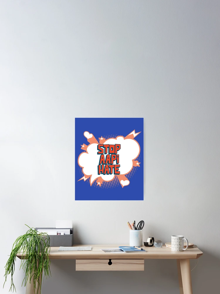 Thumbnail 2 of 3, Poster, Stop AAPI Hate designed and sold by ModkMerch.