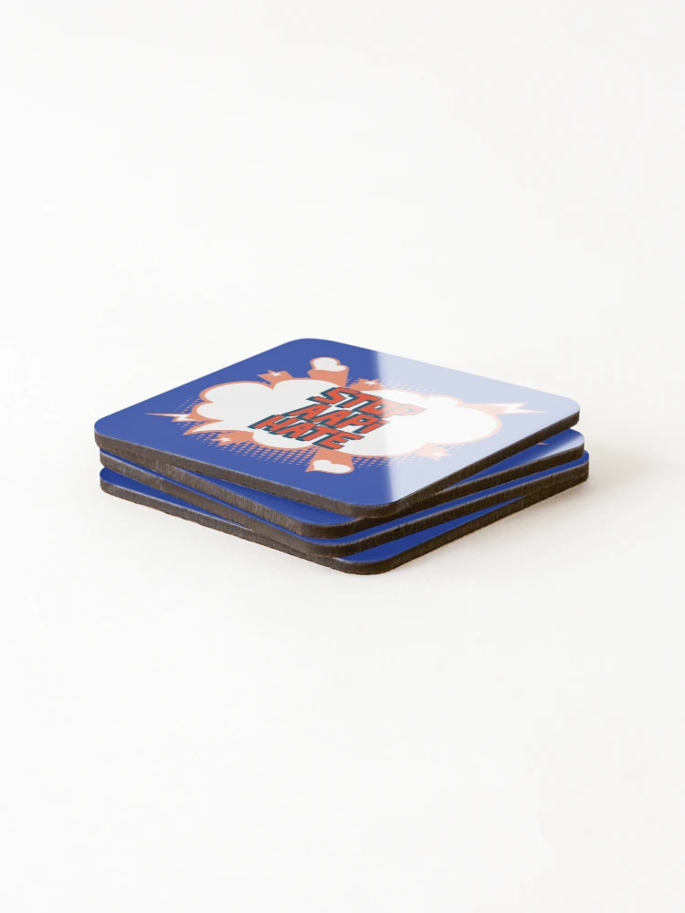 Thumbnail 4 of 5, Coasters (Set of 4), Stop AAPI Hate designed and sold by ModkMerch.