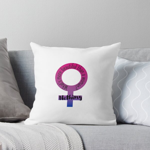 Aperçu de l'œuvre Drapeau de la fierté bisexuelle féministe créée et vendue par lyricalettering.
