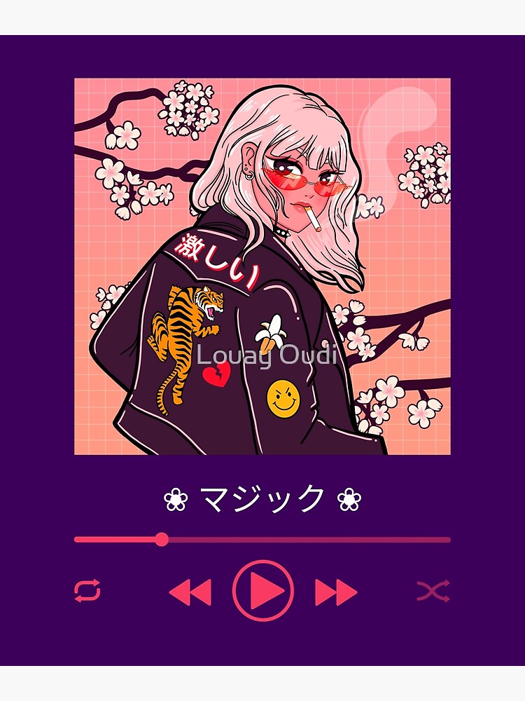 Stable Diffusion prompt: lofi anime chilling girl, fine - PromptHero