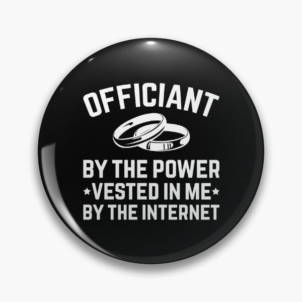 Item preview, Internet Ordained Funny Wedding Officiant Gift designed and sold by DamnGoodDesign.