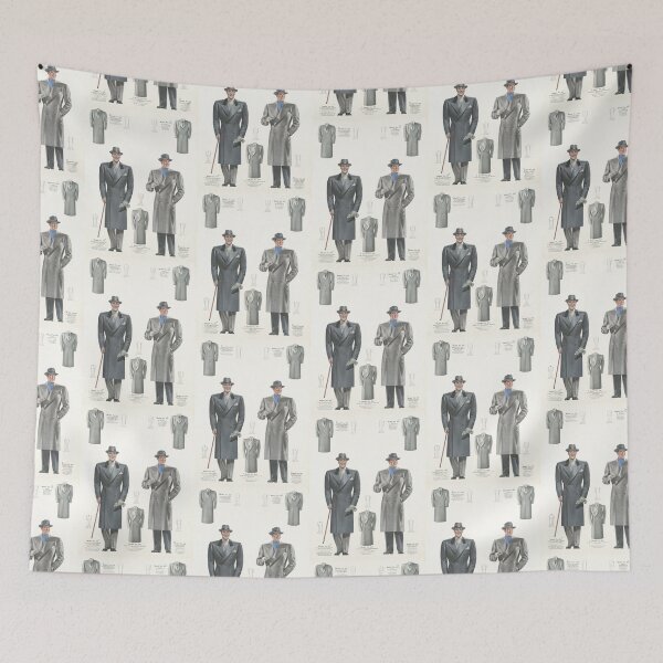 Item preview, Vintage fashion - Men's Suits poster designed and sold by Vintage Designs +.