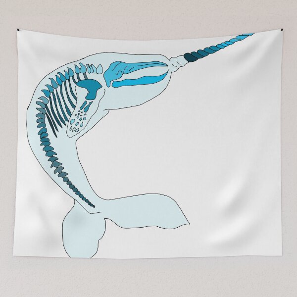 Item preview, Blue Narwhal Skeleton  designed and sold by mhoffman20.