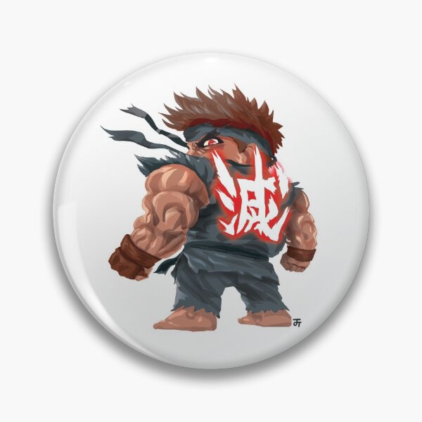 Item preview, Evil Ryu fighter designed and sold by tensaiwear.