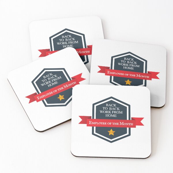 Item preview, Back to back work from home employee of the month designed and sold by NikitaAg.