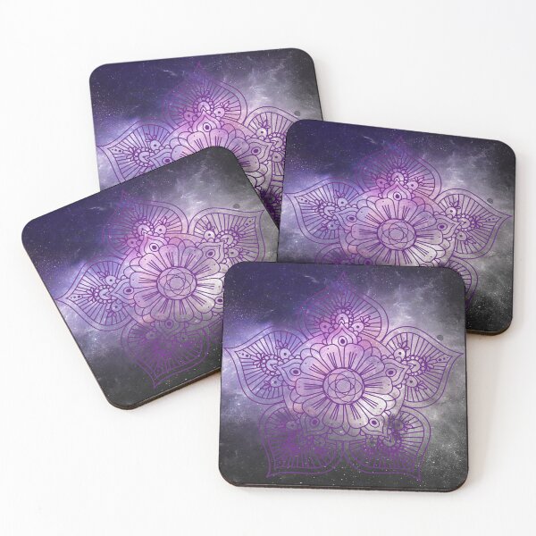 Item preview, Yoga mandala scrub pink space backgound designed and sold by Yogawoman.