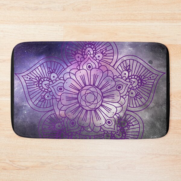 Item preview, Yoga mandala scrub pink space backgound designed and sold by Yogawoman.