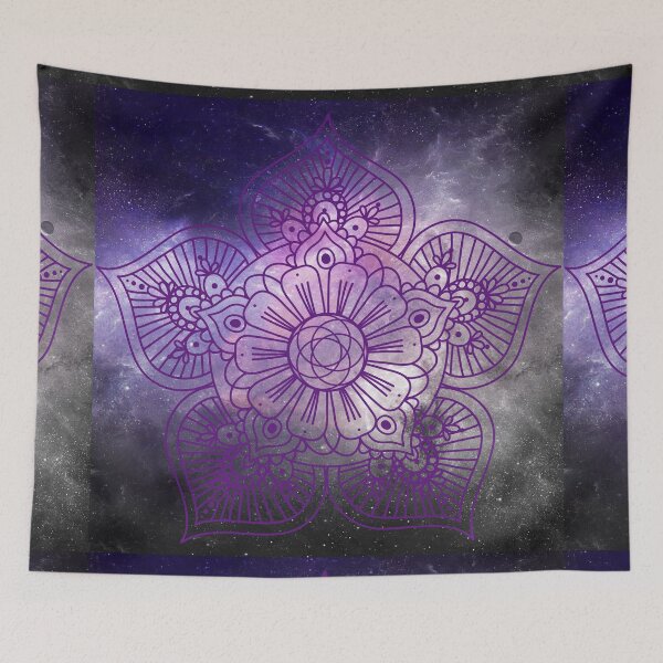 Item preview, Yoga mandala scrub pink space backgound designed and sold by Yogawoman.