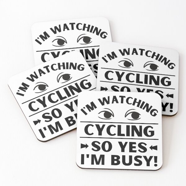 Item preview, I'm watching cycling so yes I'm busy designed and sold by TheGreenGoat.