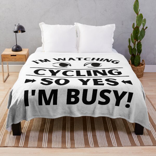 Item preview, I'm watching cycling so yes I'm busy designed and sold by TheGreenGoat.
