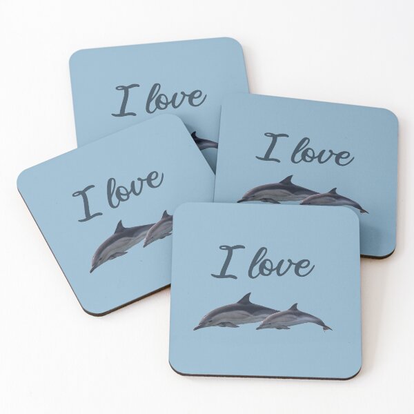 Item preview, I Love Dolphins (Second Version) designed and sold by FilipeFerreira.