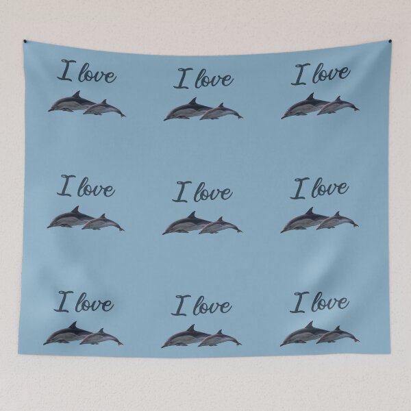 Item preview, I Love Dolphins (Second Version) designed and sold by FilipeFerreira.