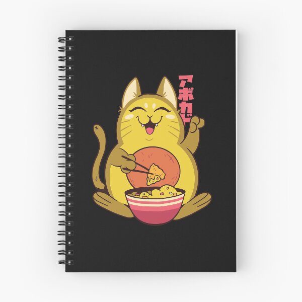 Item preview, Japanese avocado cat eats nachos designed and sold by DerSenat.