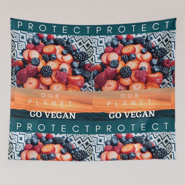 Item preview, Vegan for Good, Protect our Planet, Vegan Berries designed and sold by ZenArt-Fern.