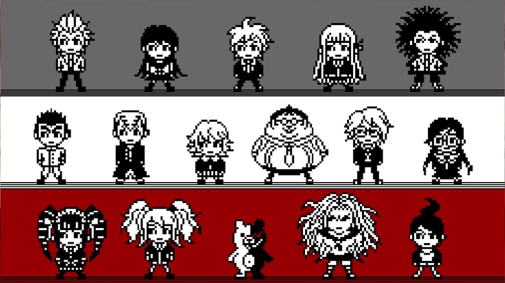 "Dangan Ronpa Pixel Art" by lilnickf6 | Redbubble