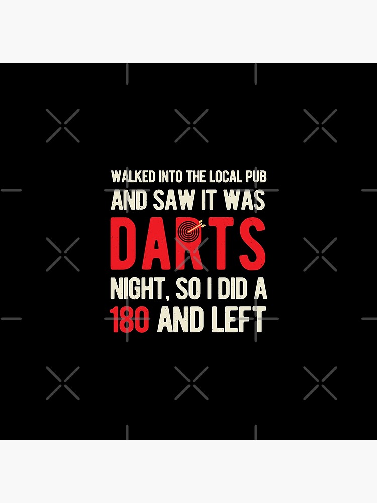 "Funny Darts Pun" Poster for Sale by artworkbyrihen Redbubble