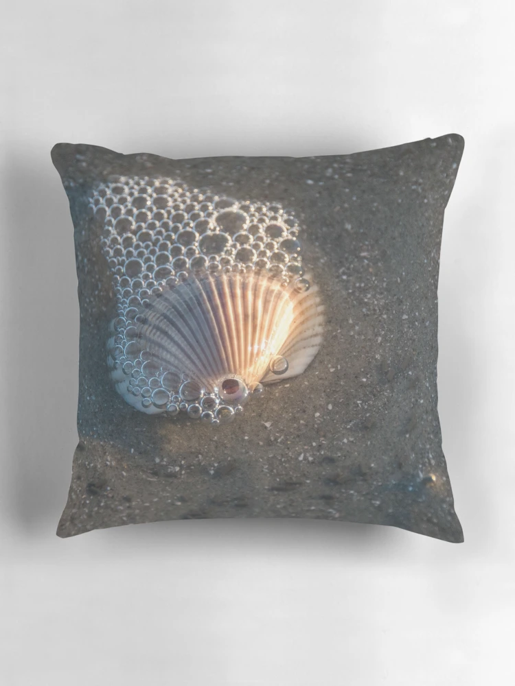 Thumbnail 3 of 4, Pillow, Shell Bubbles designed and sold by Roselyn Shoko.