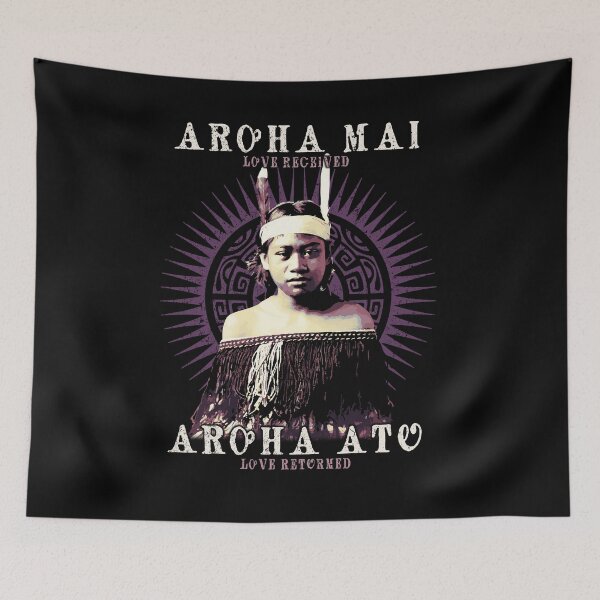 Artikelvorschau, Liebe empfangene Liebe zurückgegeben, traditionelles Maori-Sprichwort, Maori-Design, Neuseeland entworfen und verkauft von Proverbial Wisdom Design.