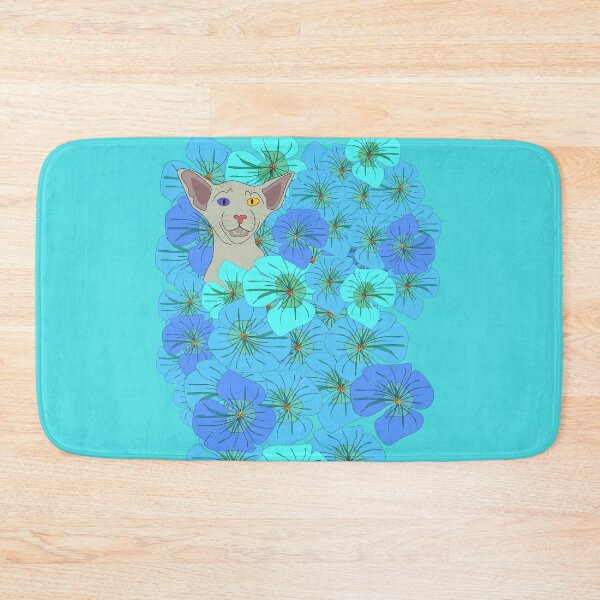 Item preview, Siamese cat in flower bed designed and sold by LadySancrisRose.