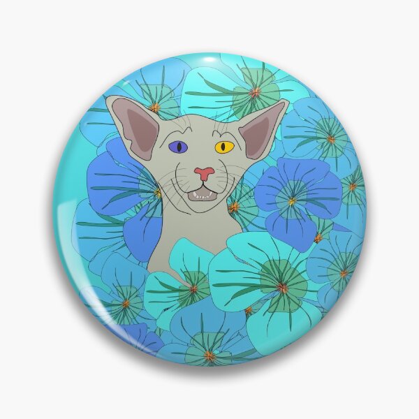 Item preview, Siamese cat in flower bed designed and sold by LadySancrisRose.